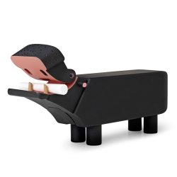 Kay Bojesen, Flodhest, sortmalet