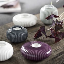 Khler Hammershi fyrfadsstage Hvid