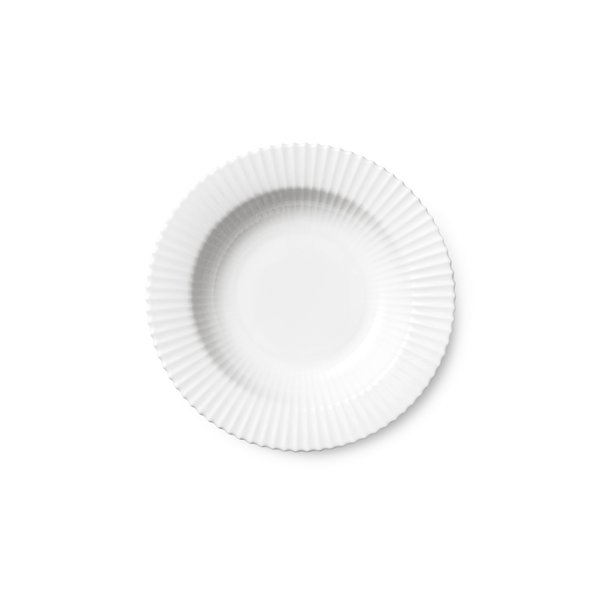 Lyngby by Hilfling, Dyb Tallerken Hvid, 21 cm