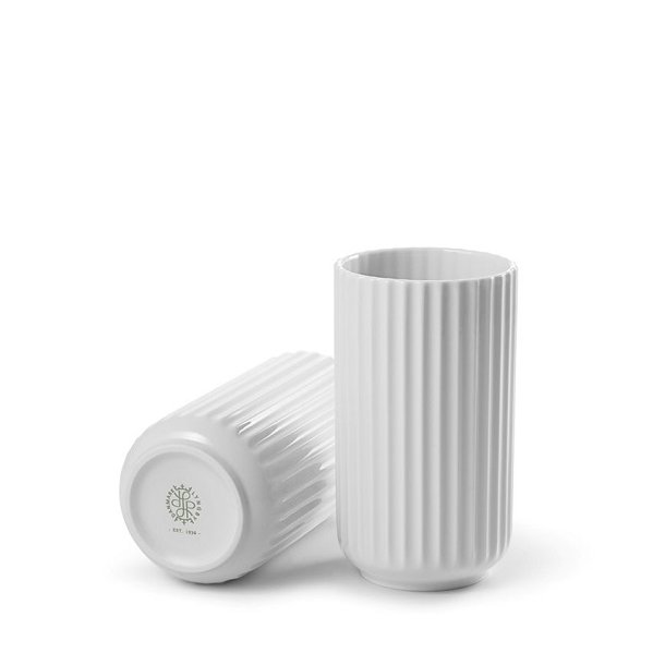 Lyngby Porceln, Vase Hvid, 15cm
