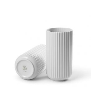 Lyngby Porceln, Vase Hvid, 20cm