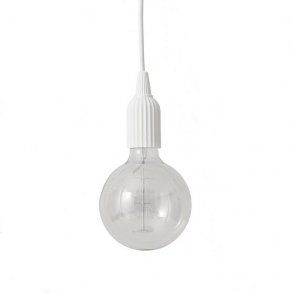 Lyngby Porceln, LP Fitting #01, 230V, Hvid