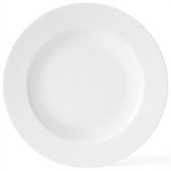 Lyngby Porcel&aelig;n, Rhombe Dyb Tallerken, &Oslash;23