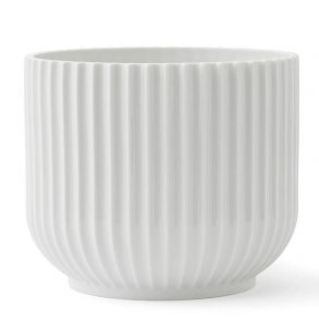 Lyngby Porcelæn, Urtepotteskjuler mellem, hvid