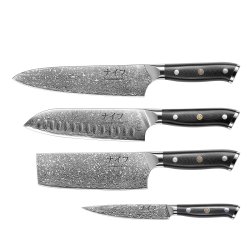 Knivs�t Damascus - 4 Dele - Damascus By HAWS