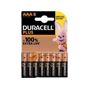 AAA Batteri - 8-pak - Plus - Duracell