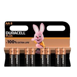 AA Batteri - 8-pak - Plus - Duracell