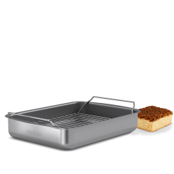 Professionel Bradepande - Keramisk Bel�gning - M/Rist - 30x22cm - Eva Trio 