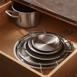 Tallerkenl�g - St�l - 28cm - Eva Trio 
