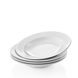 Dyb Tallerken - Legio Nova - Hvid - 25cm - Eva Trio
