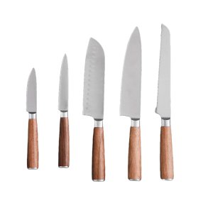 Knivs�t - Santo Chef - 5 dele - Valn�d - H�ws
