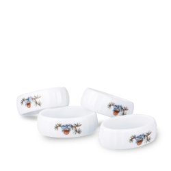 Hammersh�i Servietringe - Julsestel - 4stk - K�hler 
