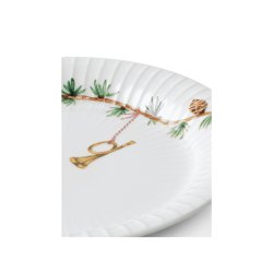 Hammersh�i Tallerken - Julestel - 19cm - K�hler  