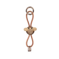 Abe N�glering - Guld/Brun - 3cm - Kay Bojesen
