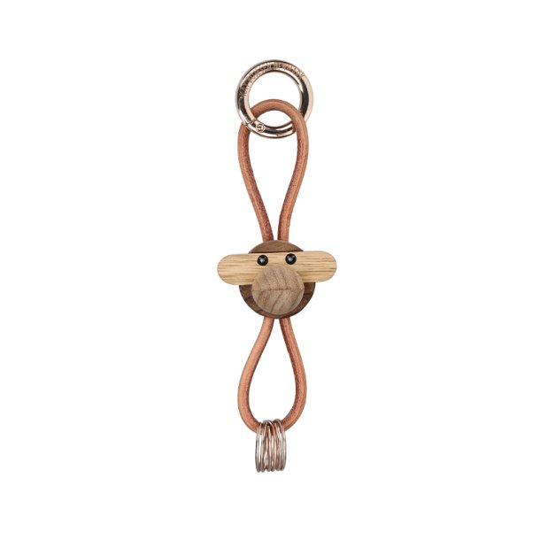 Abe N�glering - Guld/Brun - 3cm - Kay Bojesen