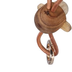 Abe N�glering - Guld/Brun - 3cm - Kay Bojesen
