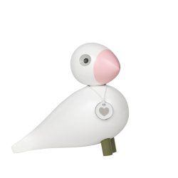 Sangfugl Love - Hvid/Rosa - 15,5cm - Kay Bojesen 