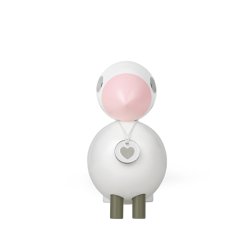 Sangfugl Love - Hvid/Rosa - 15,5cm - Kay Bojesen 