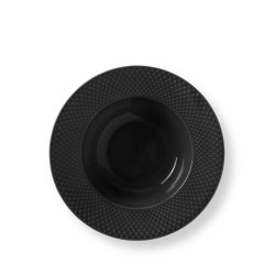 Dyb Tallerken Rhombe - Earth - 24,5cm - Slate - Lyngby