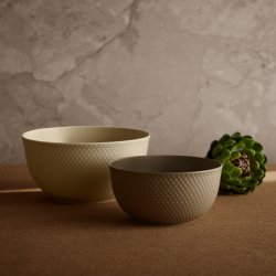 Serveringssk�l Rhombe - Earth - 17,5cm - Clay - Lyngby