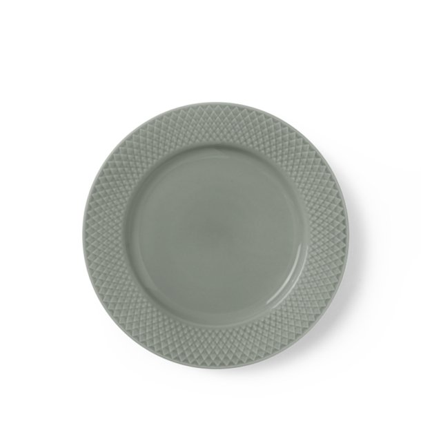 Tallerken Rhombe - Earth - 21cm - Moss - Lyngby