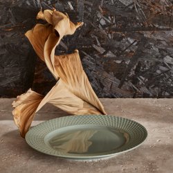 Tallerken Rhombe - Earth - 21cm - Moss - Lyngby