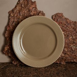 Tallerken Rhombe - Earth - 23cm - Clay - Lyngby