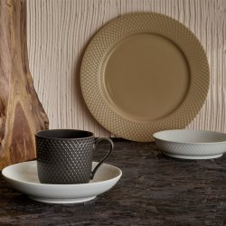 Tallerken Rhombe - Earth - 23cm - Clay - Lyngby