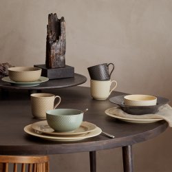 Tallerken Rhombe - Earth - 27cm - Marble - Lyngby