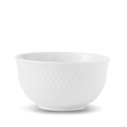 Serveringssk�l Rhombe - 22cm - Hvid - Lyngby