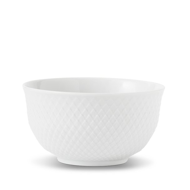 Serveringssk�l Rhombe - 22cm - Hvid - Lyngby