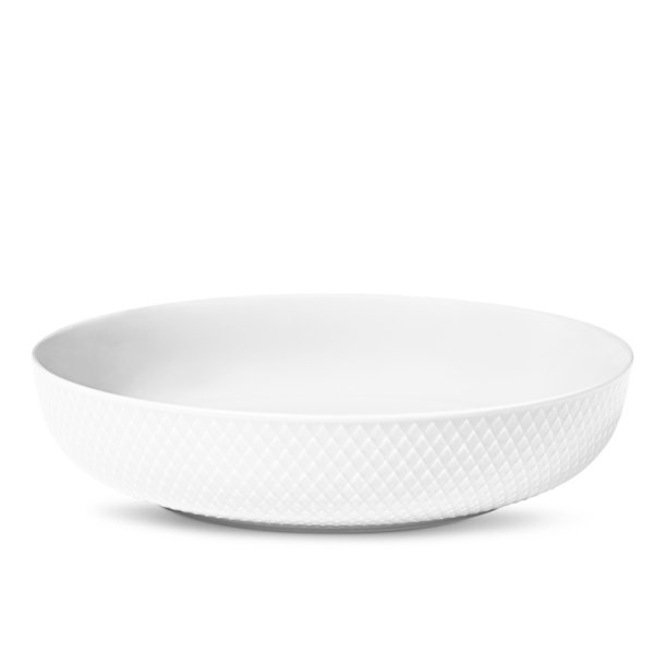 Serveringssk�l Rhombe - 28cm - Hvid - Lyngby
