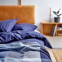Senget�j Noble - Navy Bl� - 140x200cm - S�dahl