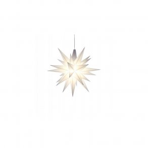 Herrnhuter stjerne. 13 cm hvid