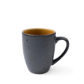 Bitz, Krus sort/blank amber, 30cl