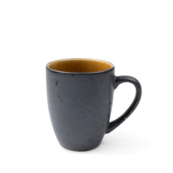 Bitz, Krus sort/blank amber, 30cl