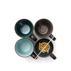 Bitz, Krus sort/blank grn, 30cl