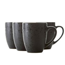 Bitz, Krus sort 4 stk, 30cl, fire forskellige farver 