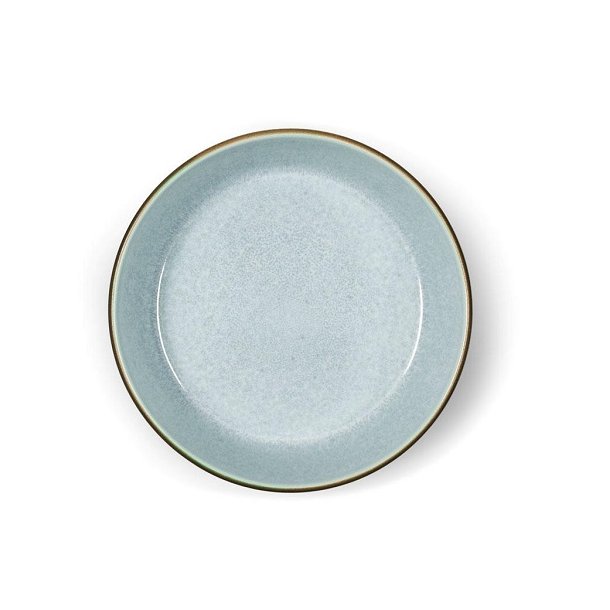 Bitz, Suppetallerken gr/blank lysbl, : 18 x 4,8 cm