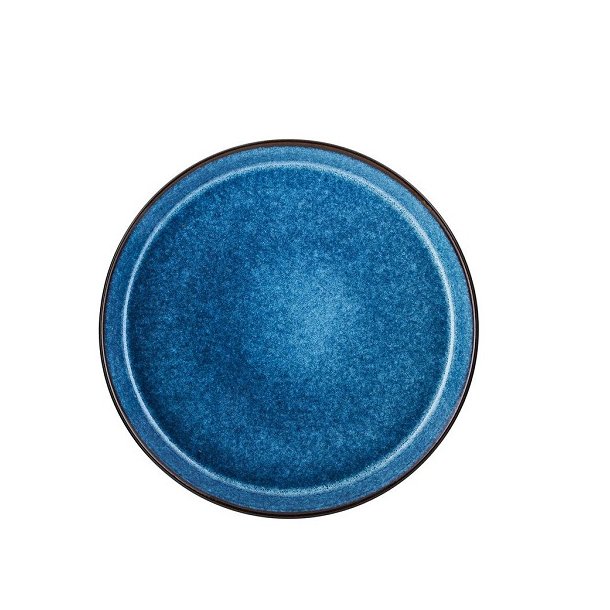 Bitz, Tallerken sort/blank mrkbl, : 27 cm
