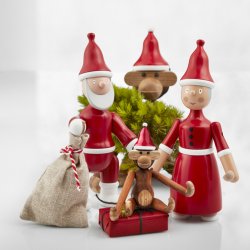 Mini Abe - Teak og Limbatr� - 9,5cm - Kay Bojesen