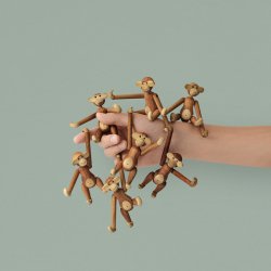 Mini Abe - Teak og Limbatr� - 9,5cm - Kay Bojesen