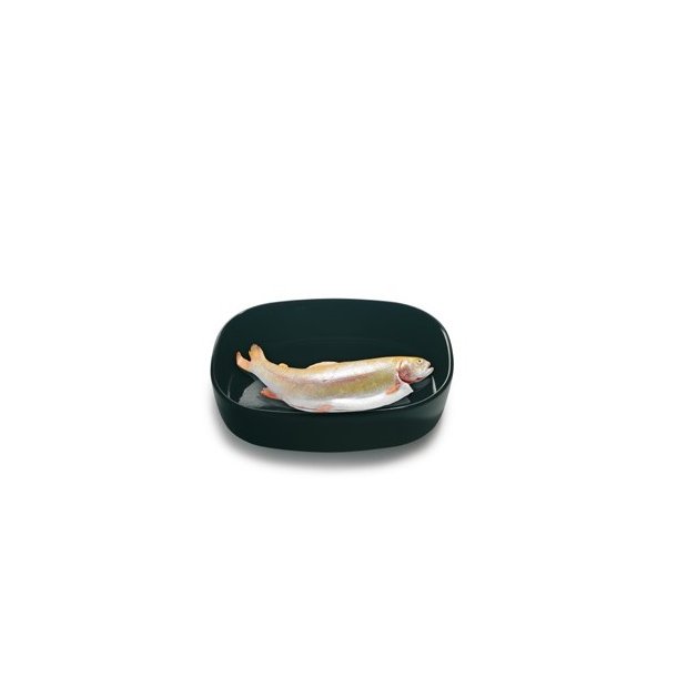 Piet Hein, porceln, Ovnfast Fad, Sort, 23 x 30 cm